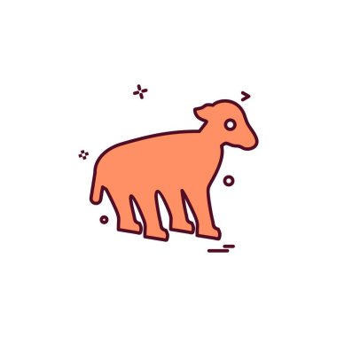 Hayvanlar simge tasarım vektörü