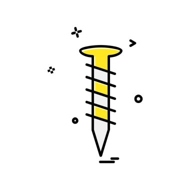 Vida somun araçlar simgesi tasarım, vektör çizim