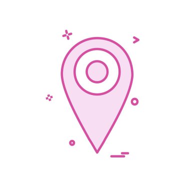 Gezinti simgesi tasarım, renkli vektör çizim