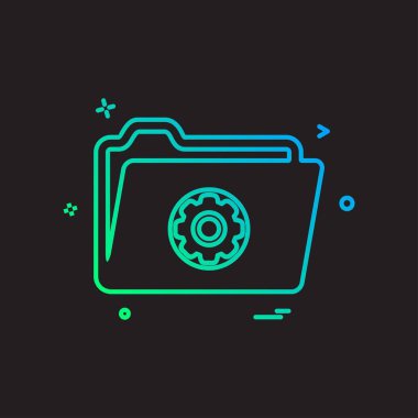 Vites simgesi tasarım vektörü