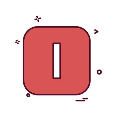 İngilizce alfabe simge tasarlamak vektör 