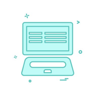 Bilgisayar simgesi tasarım vektörü