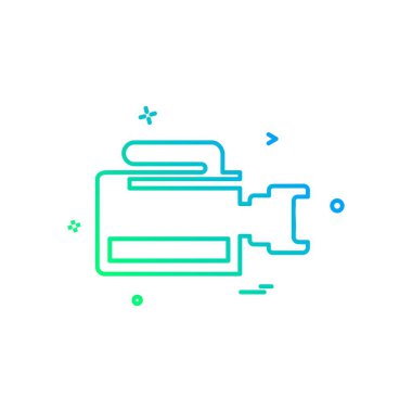 Kamera simgesi tasarım vektörü