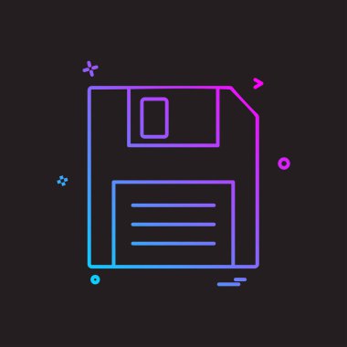 Disket simge tasarlamak vektör