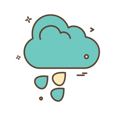 Weather simge vektör beyaz arka plan üzerinde