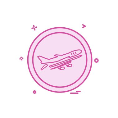 Seyahat simgesi tasarım vektörü