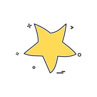 Beyaz arka plan üzerinde yıldız daire basit simgesi