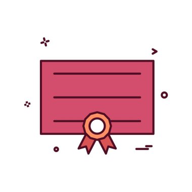 kartı şerit simge vektör tasarımı