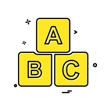 Blok simge tasarlamak vektör 