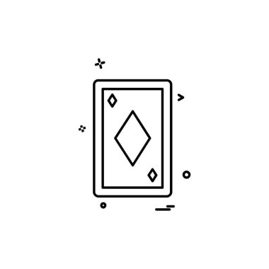 Kart simge tasarlamak vektör