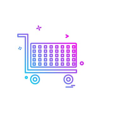 Alışveriş simge tasarlamak vektör 