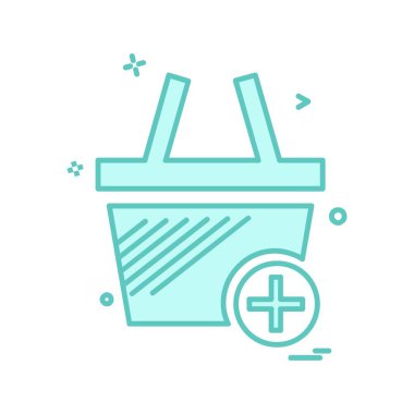 Alışveriş simge tasarlamak vektör 