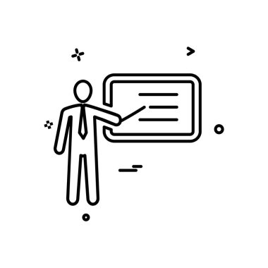 Sunu simgesi tasarım, renkli vektör çizim