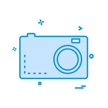 Kamera simgesi tasarım vektörü