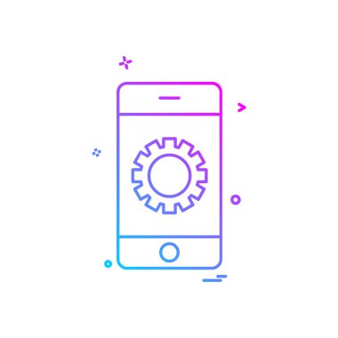 Akıllı telefon simge tasarlamak vektör 