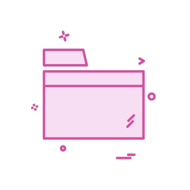 Klasör simge tasarlamak vektör