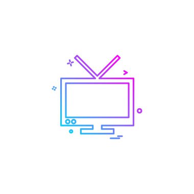 Ekran simgesi tasarım vektörü