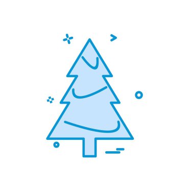 Noel ağacı simge tasarlamak vektör