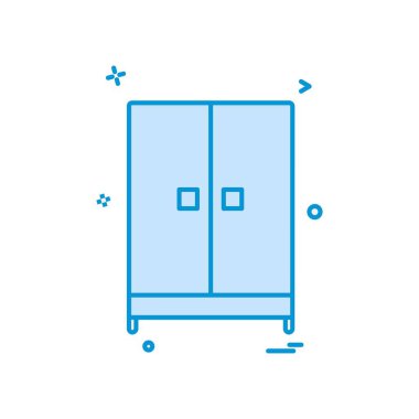 Dolap simge tasarlamak vektör 