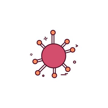 Ağ simgesi tasarım vektörü 