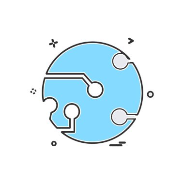 Devre simge tasarlamak vektör