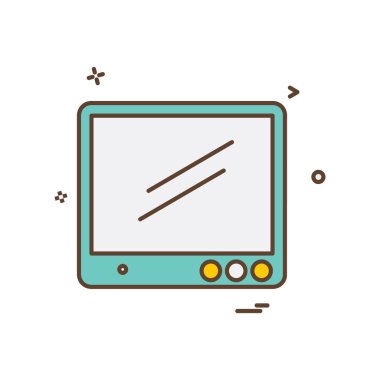 TV simgesi tasarım vektörü