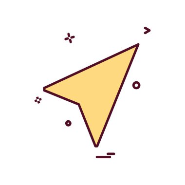 Ok simgesi tasarım vektörü 