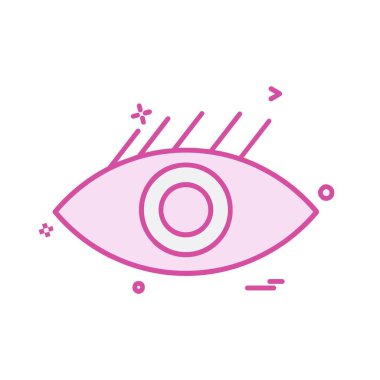 göz simgesi tasarım vektörü