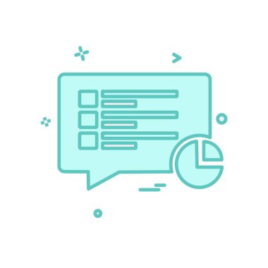 İleti simgesi tasarım vektörü