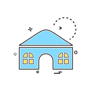 Emlak simgesi tasarım vektörü