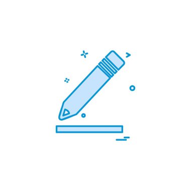 Kalem simgesi tasarım vektörü