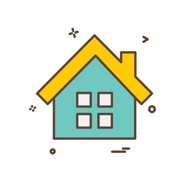 Ev simgesi tasarım vektörü