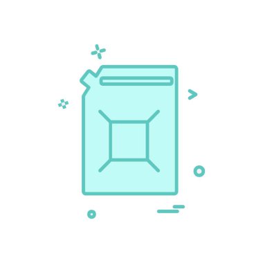 Şişe simgesi tasarım, renkli vektör çizim