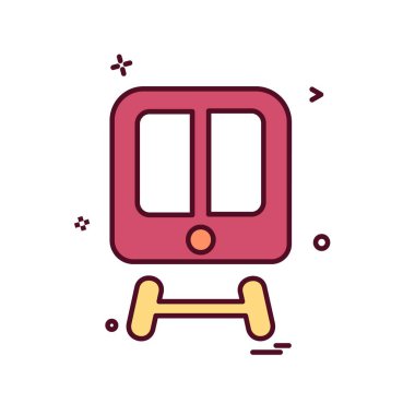 Tren simge tasarlamak vektör