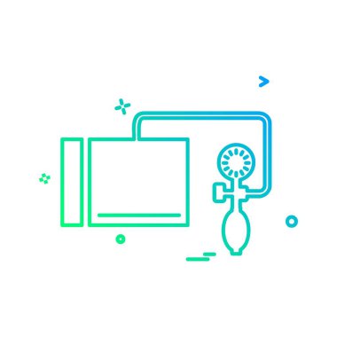 Tansiyon simgesi tasarım vektörü