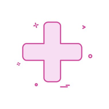 Tıbbi simge tasarım, renkli vektör çizim