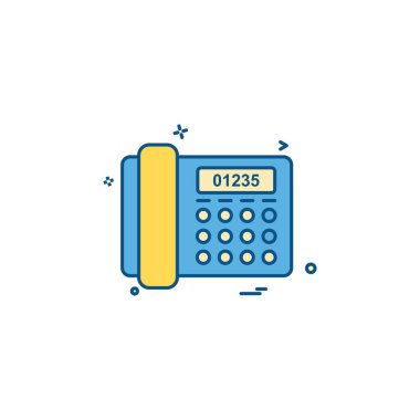 Telefon simgesi tasarım vektörü 