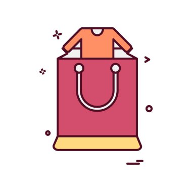 Alışveriş simgesi tasarım vektörü