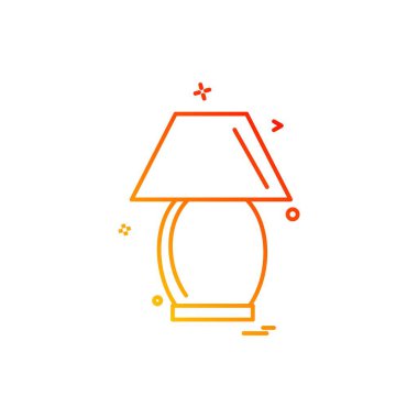 Mobilya simgesi tasarım, renkli vektör çizim