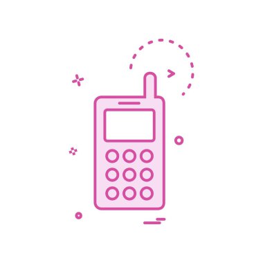 Akıllı telefon simge tasarlamak vektör 