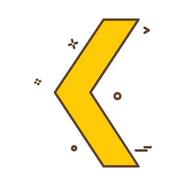 Ok simgesi tasarım vektörü