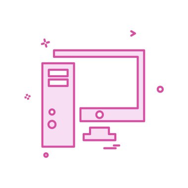 Bilgisayar simgesi tasarım vektörü