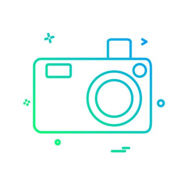 Kamera simgesi tasarım vektörü