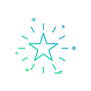 Beyaz arka plan üzerinde yıldız daire basit simgesi