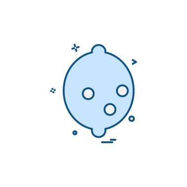 Meyve simgesi tasarım vektörü