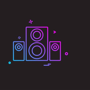 Ses web simgesi, vektör tasarımı