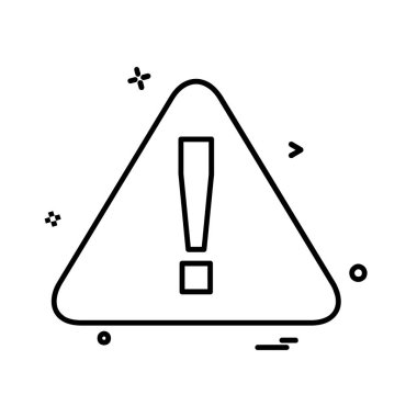 Uyarı simge tasarlamak vektör