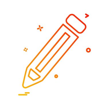 Kalem simgesi tasarım vektörü 