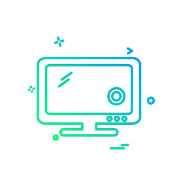 Bilgisayar simgesi tasarım vektörü