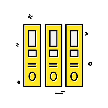 Dosya simgesi tasarım vektörü